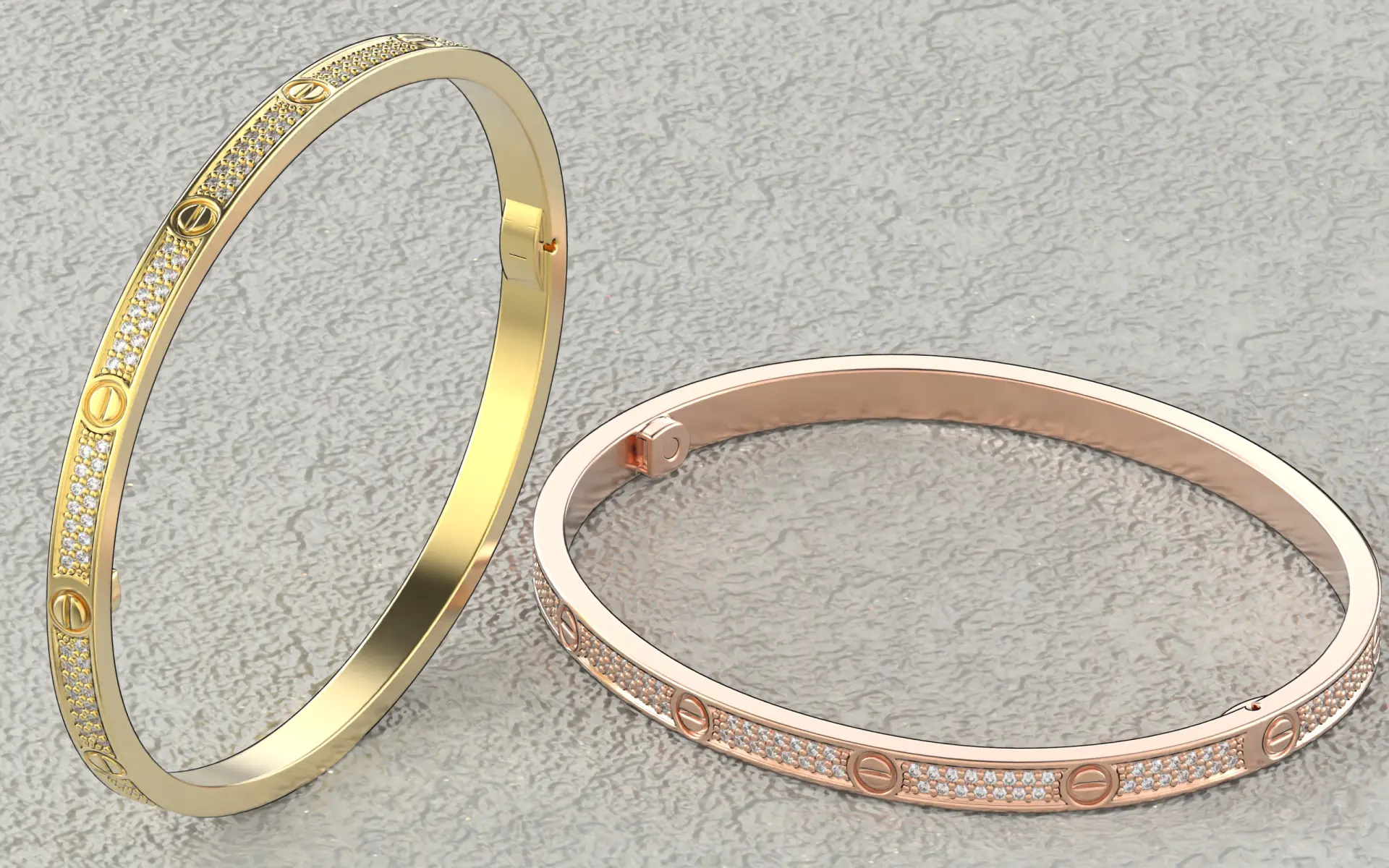 Браслет Love de Screw Паве маленькая модель