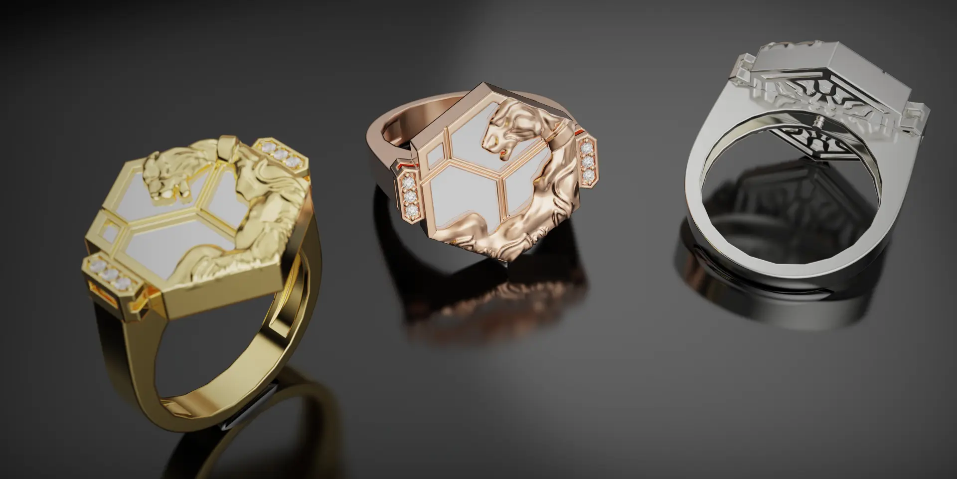 Кольцо Carrera y carrera - HEXAGON