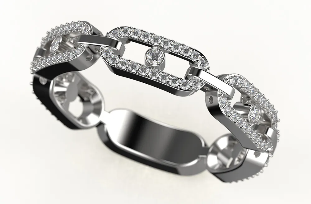 Кольцо Messika - Move Link Multi Pavee