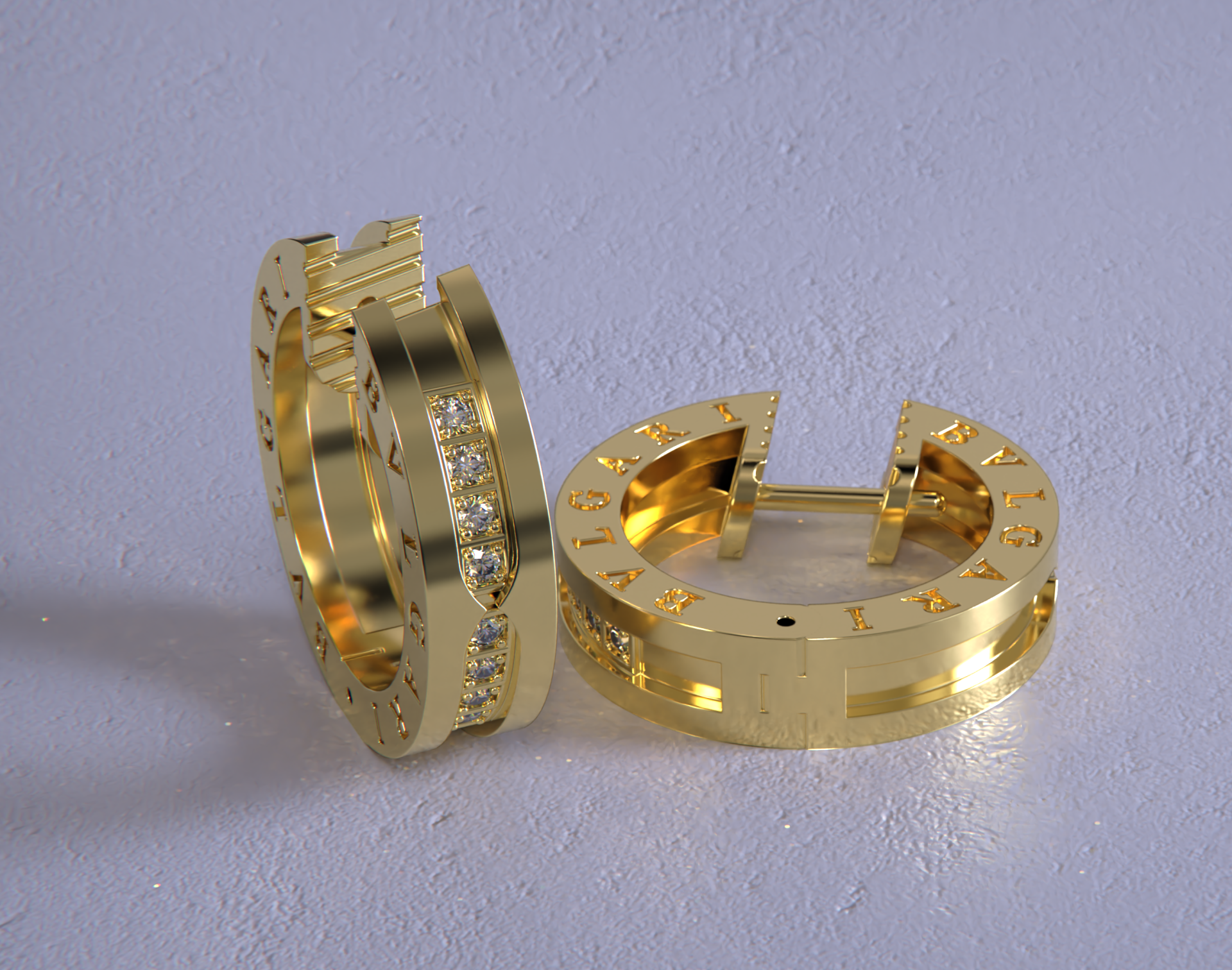 Серьги Bvlgari - B Zero 1