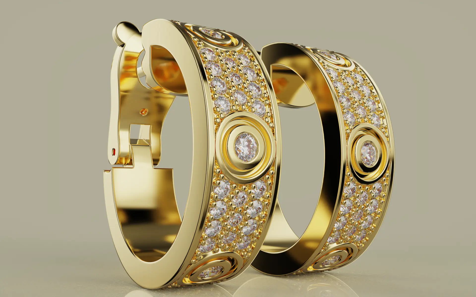 Серьги Love de Screw Паве